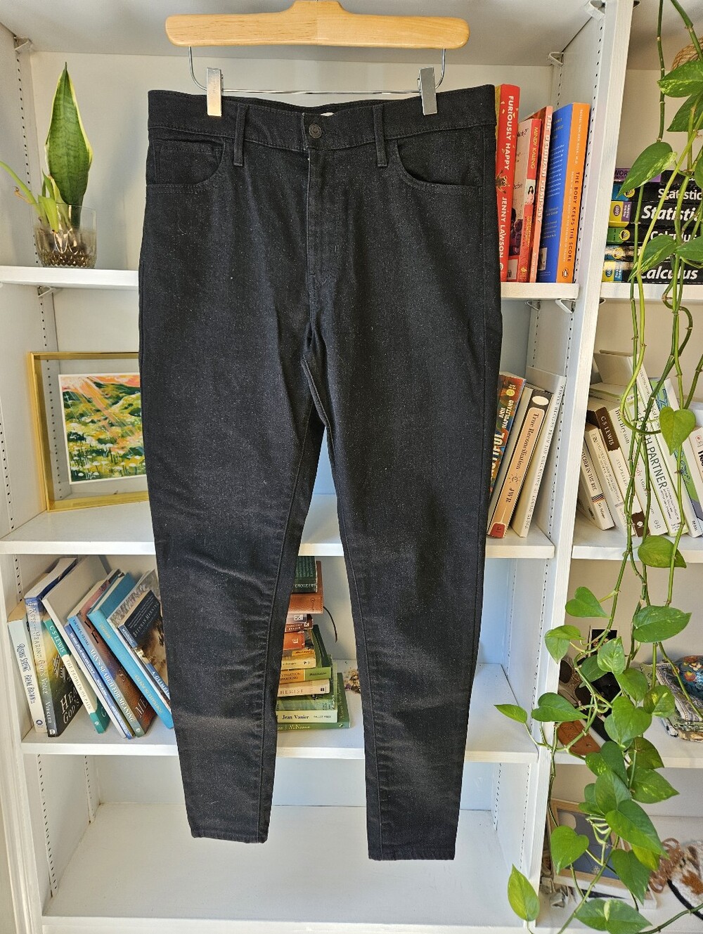 Levis 720 Super Skinny Black Women’s Jeans Classic Slim Fit Size 32 Indie Sleeze